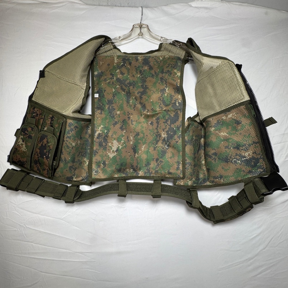 UTG 547 Law Enforcement Tactical Cross Draw Vest - Woodland Digital Camo MARPAT